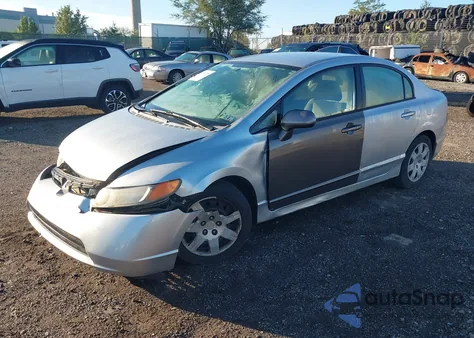 2008 Honda Civic Lx z USA, uszkodzony, nr VIN 2HGFA165X8H514172